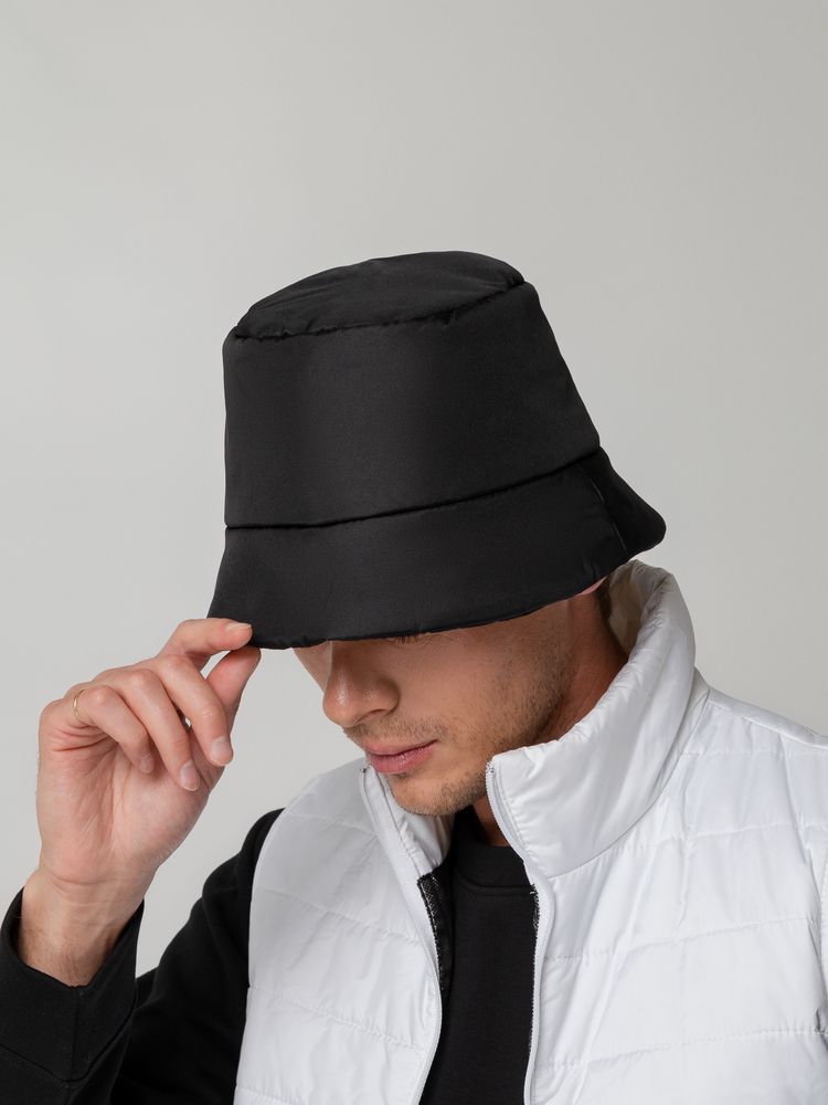 Панама утепленная Shelter, черная — изображение 8