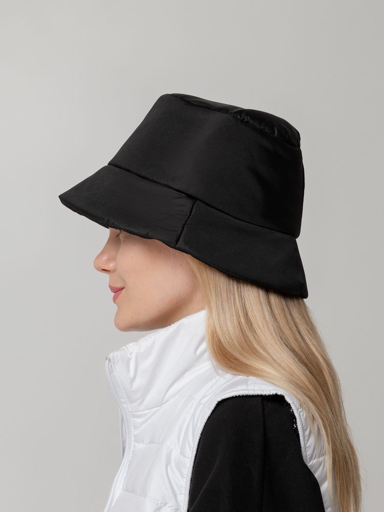 Панама утепленная Shelter, черная — изображение 6