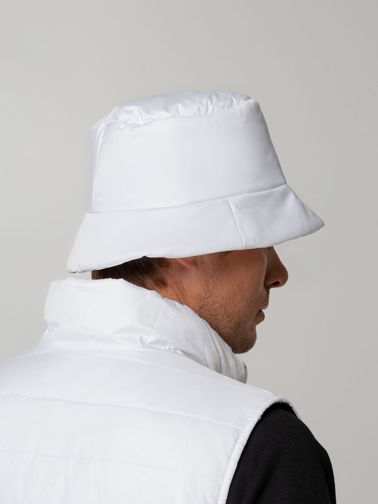 Панама утепленная Shelter, белая — изображение 8