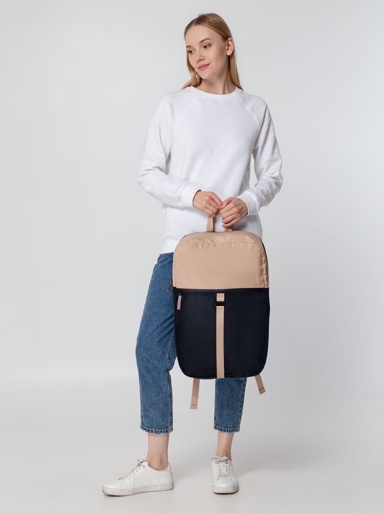 Рюкзак coolStuff, темно-синий с бежевым — изображение 11