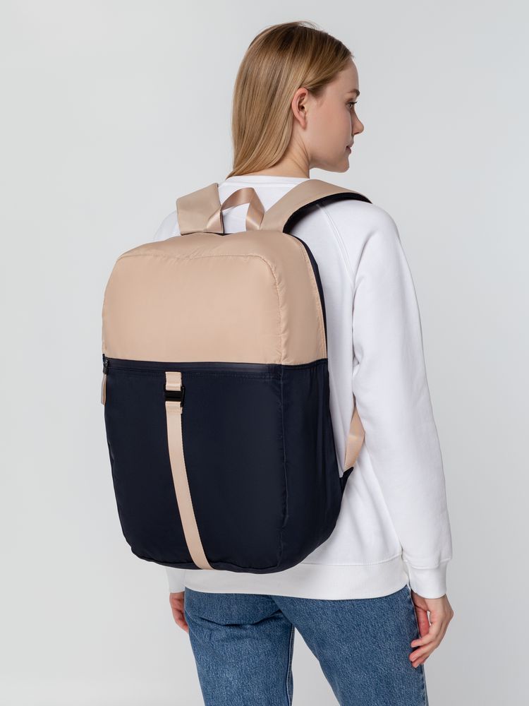 Рюкзак coolStuff, темно-синий с бежевым — изображение 10