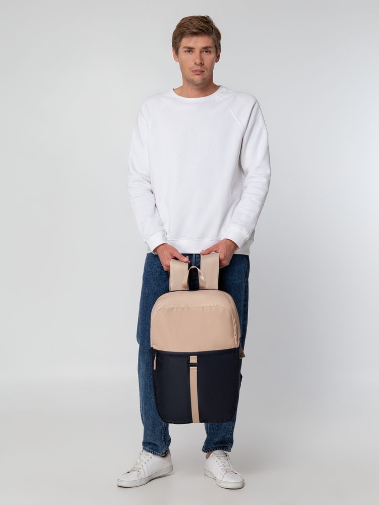 Рюкзак coolStuff, темно-синий с бежевым — изображение 14