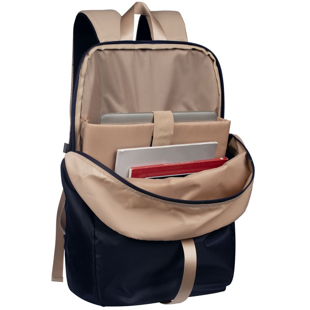 Рюкзак coolStuff, темно-синий с бежевым — изображение 8