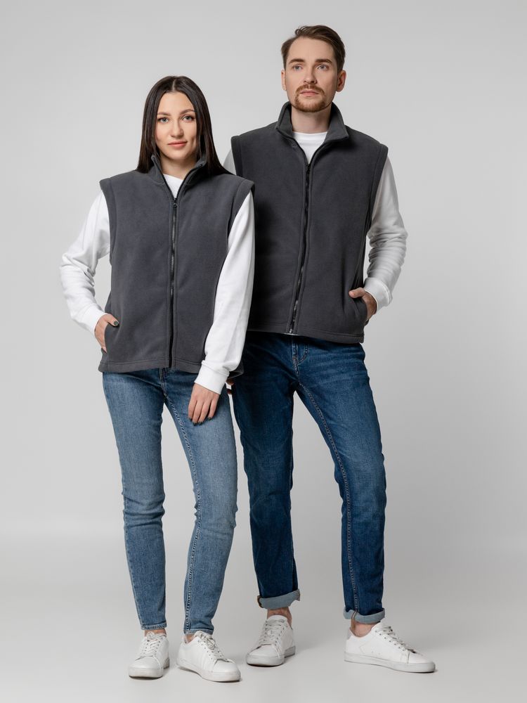 Жилет флисовый Manakin, темно-серый — изображение 15
