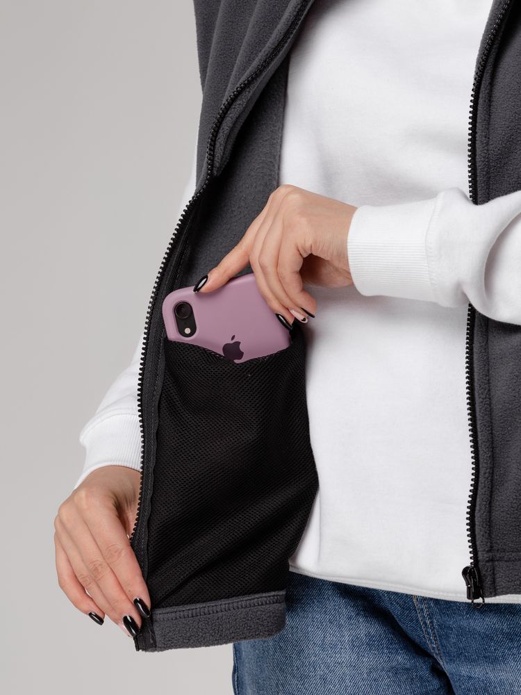 Жилет флисовый Manakin, темно-серый — изображение 11