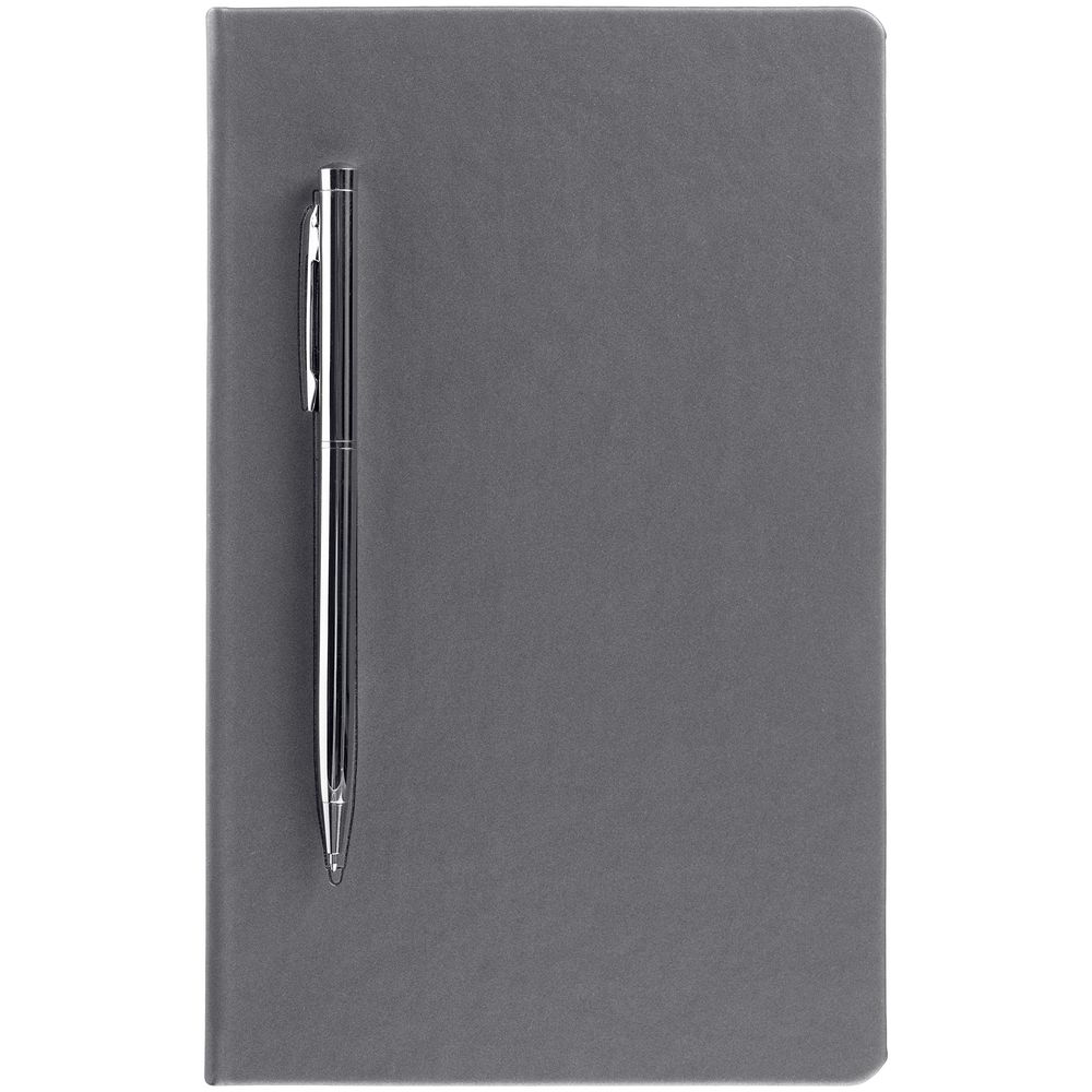 Ежедневник Magnet Shall, недатированный, серый — изображение 4