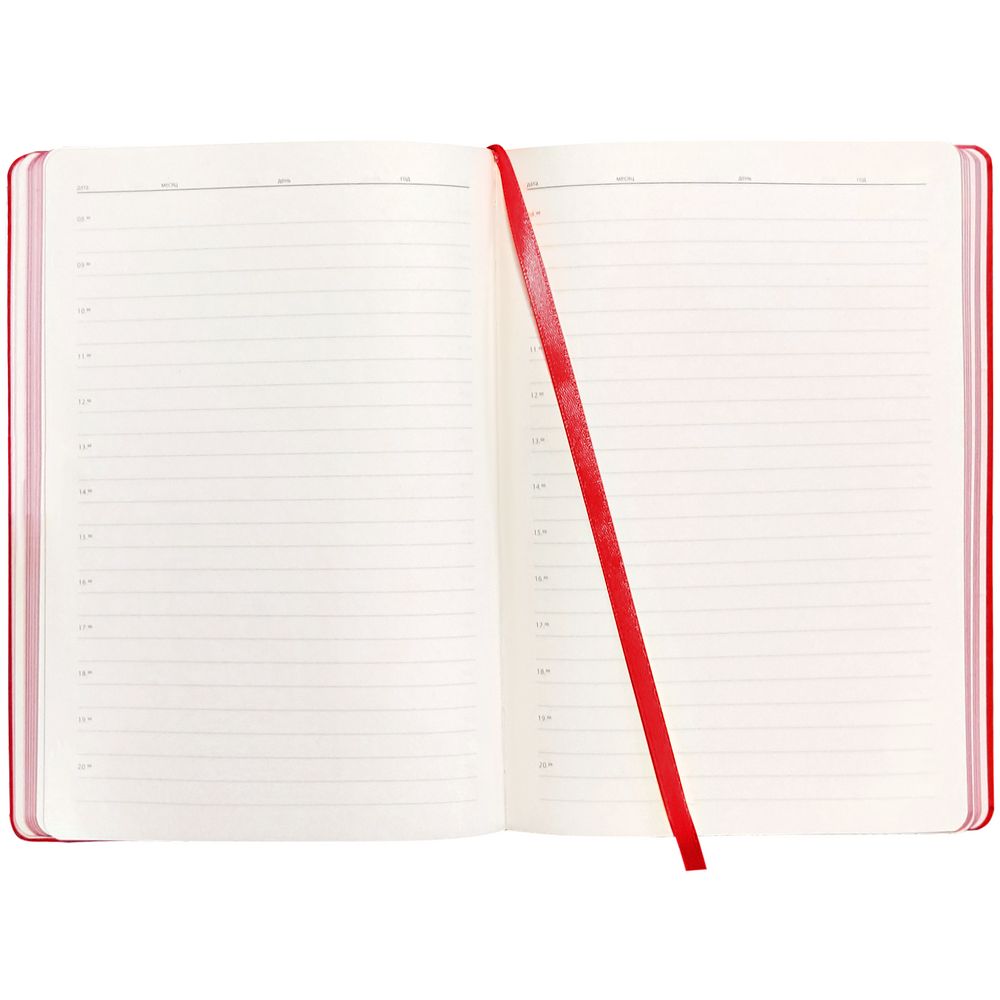 Ежедневник Shall Light, недатированный, красный — изображение 6