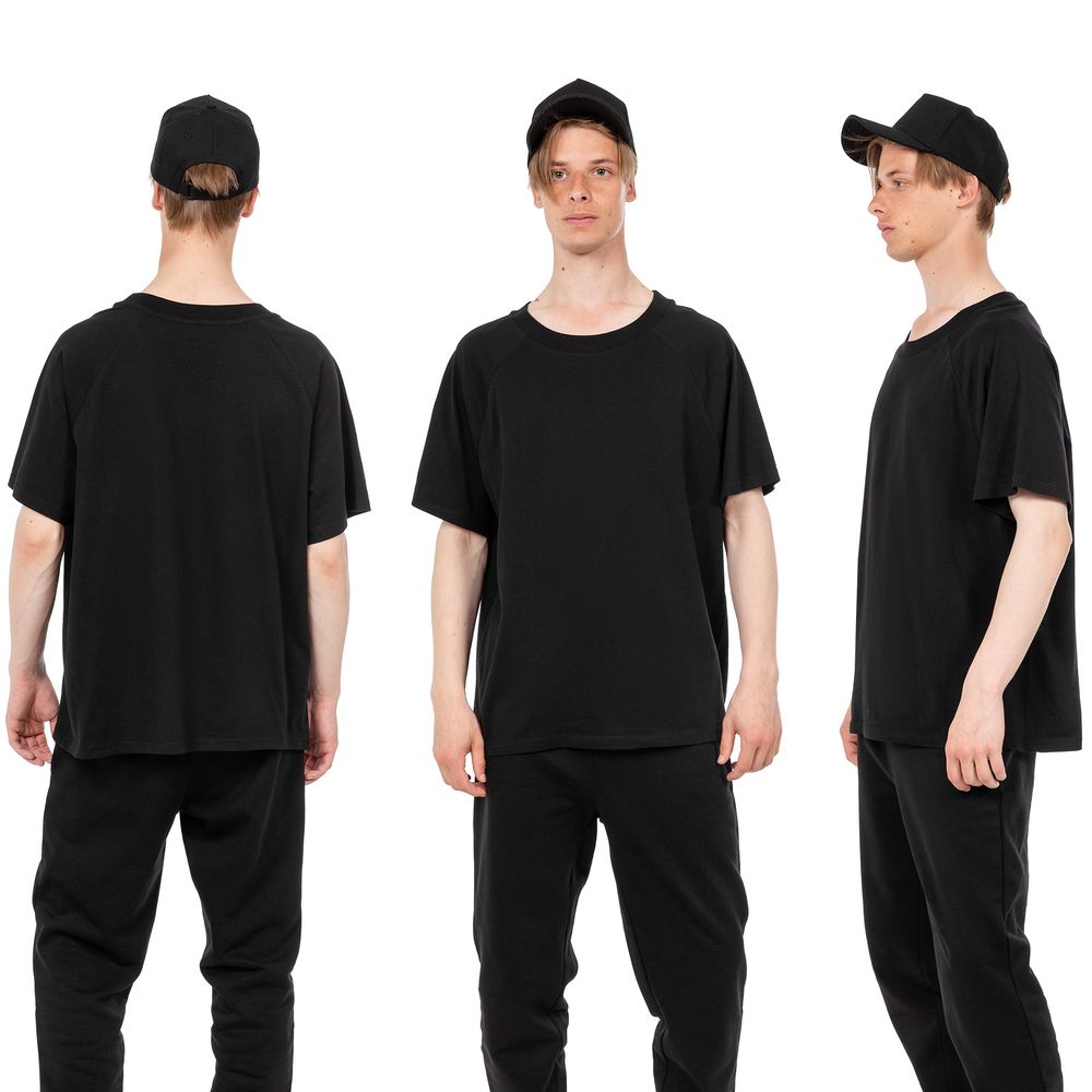 Бейсболка C1, черная — изображение 3