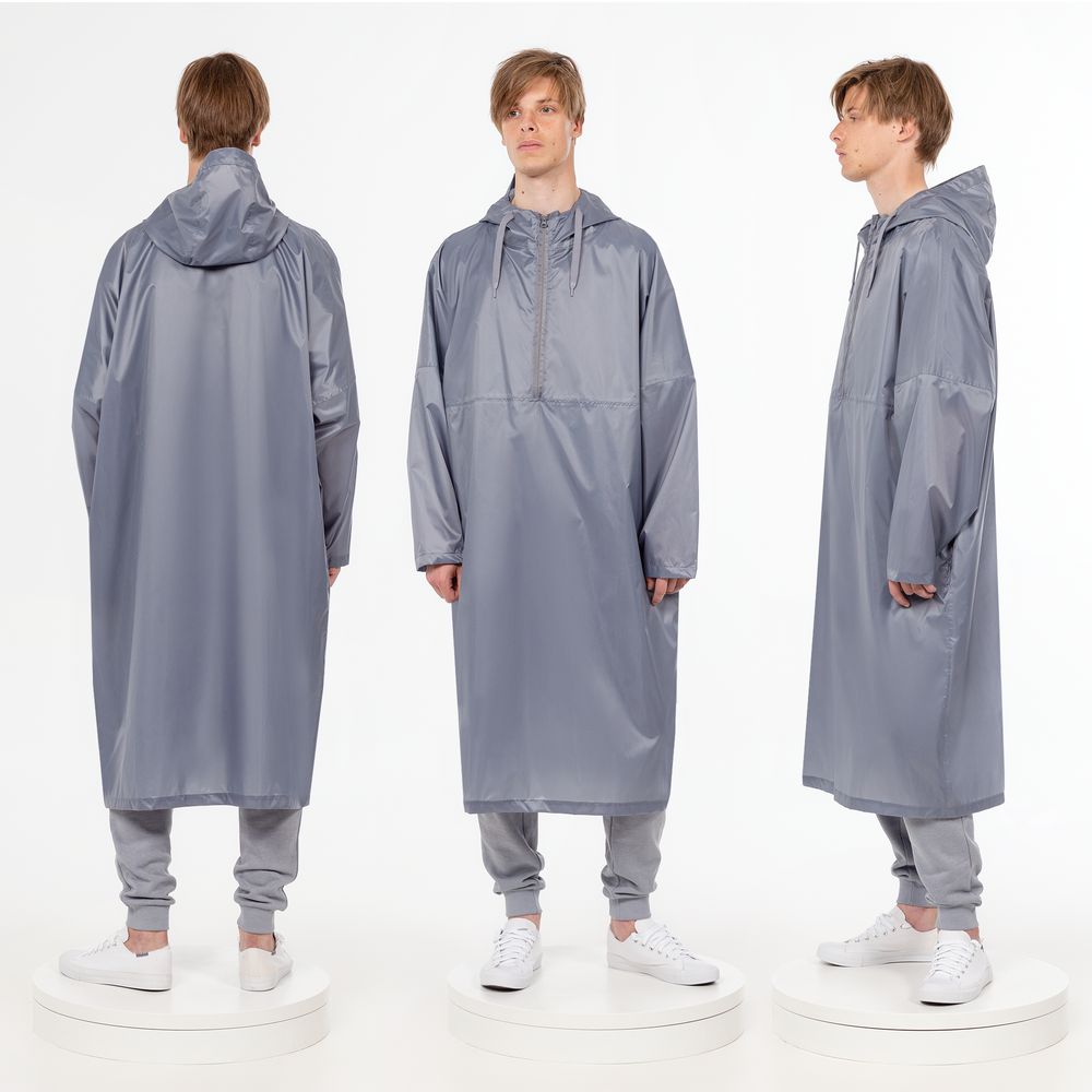 Дождевик-анорак R1, серый — изображение 7