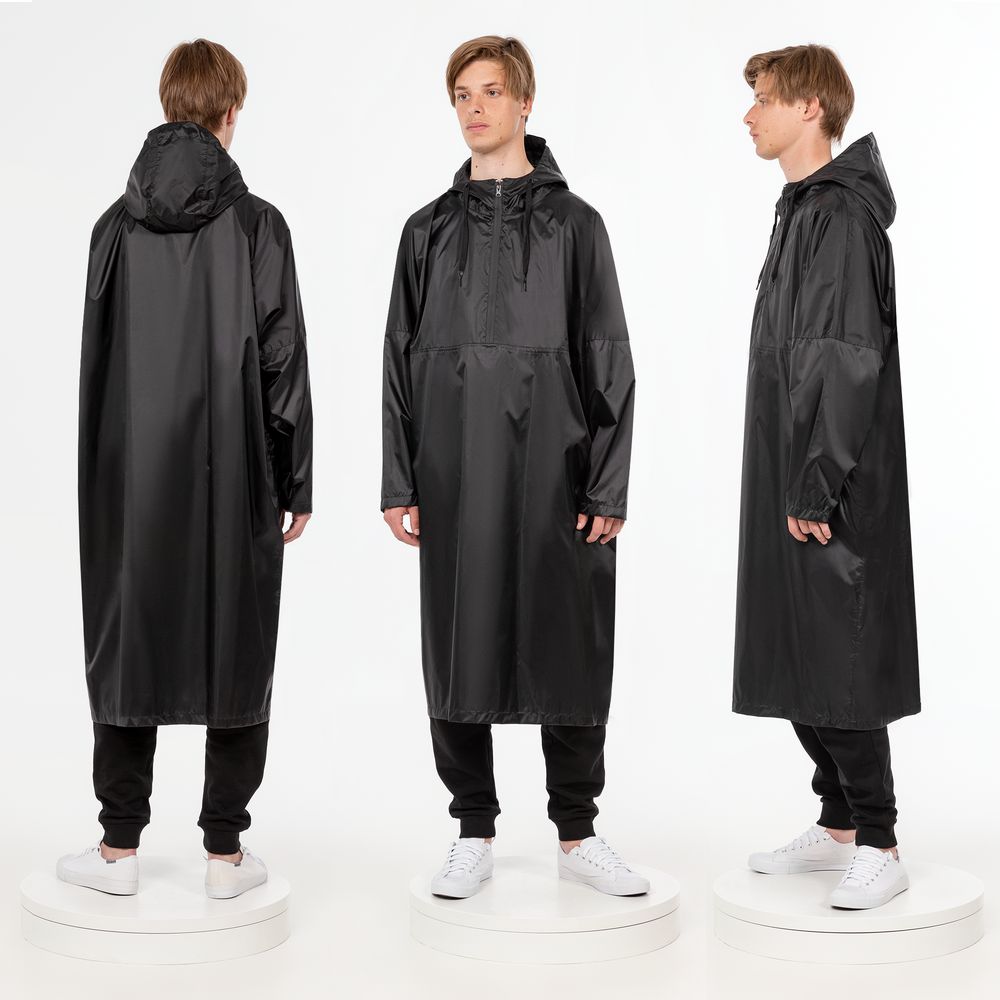 Дождевик-анорак R1, черный — изображение 7