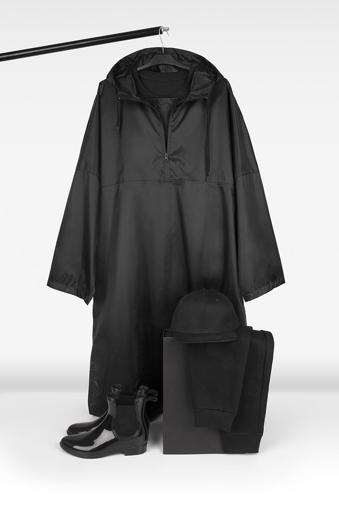 Дождевик-анорак R1, черный — изображение 13