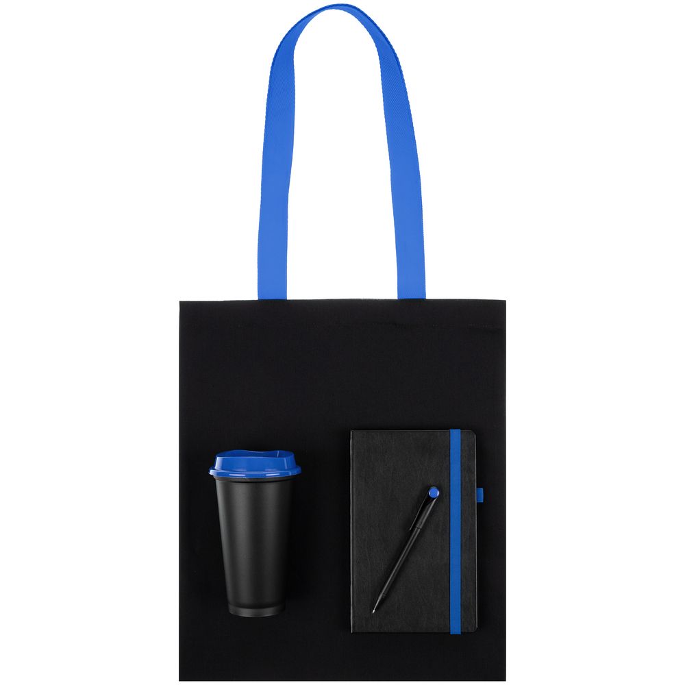 Набор Velours Bag, черный с синим — изображение 3