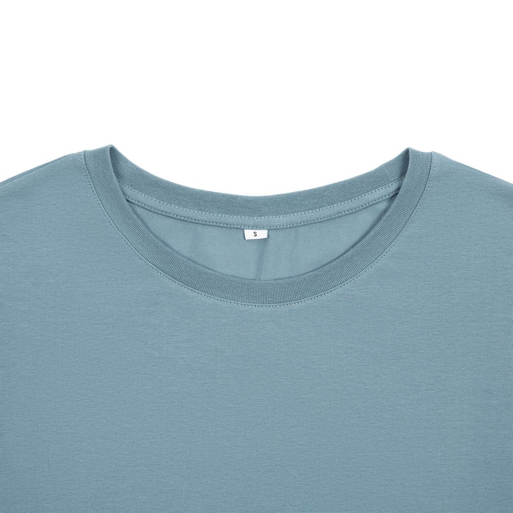 Футболка унисекс оверсайз Crosstown, серо-зеленая — изображение 4