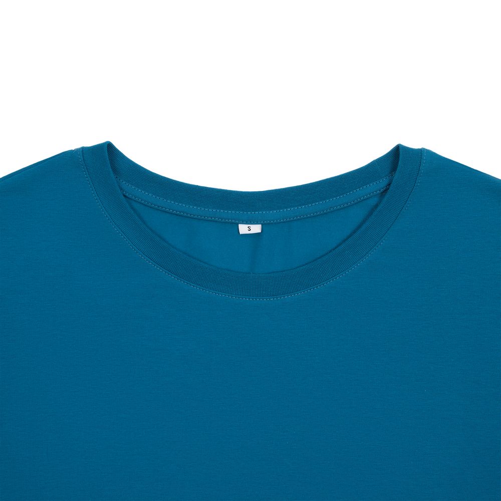 Футболка унисекс оверсайз Crosstown, бирюзовая (морская волна) — изображение 4