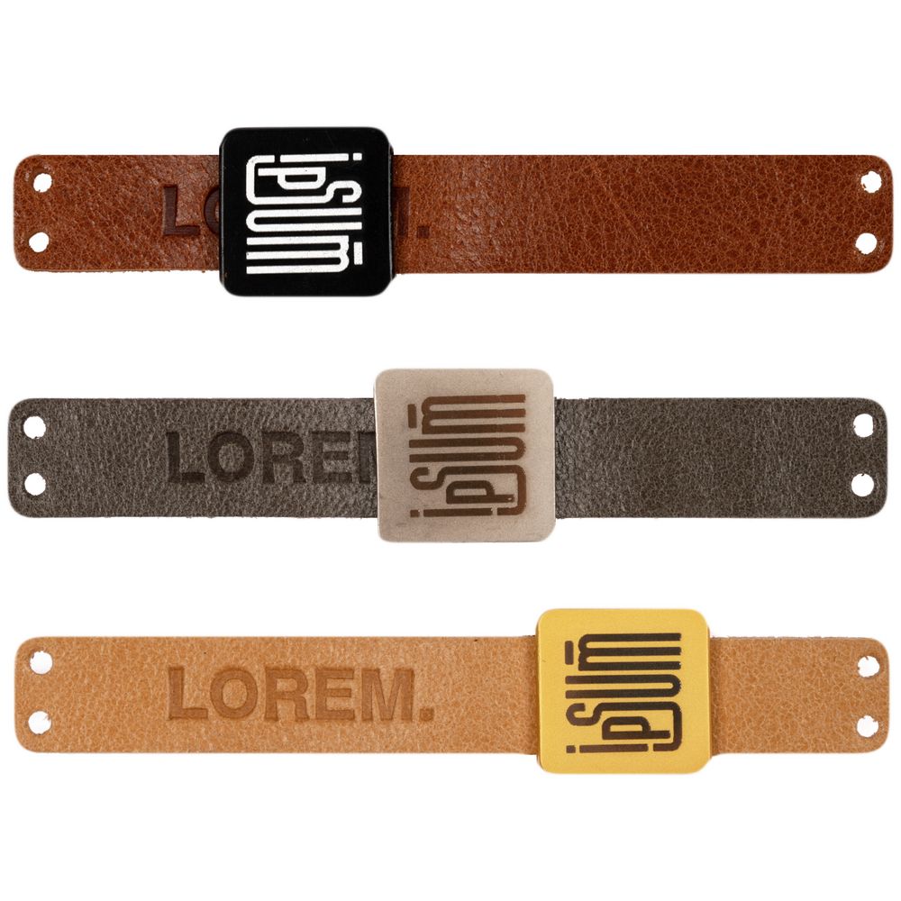 Лейбл кожаный Gimel, S, серый — изображение 6