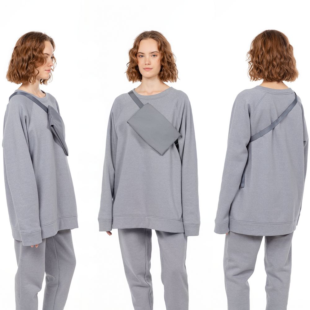 Поясная сумка W2, серая — изображение 5