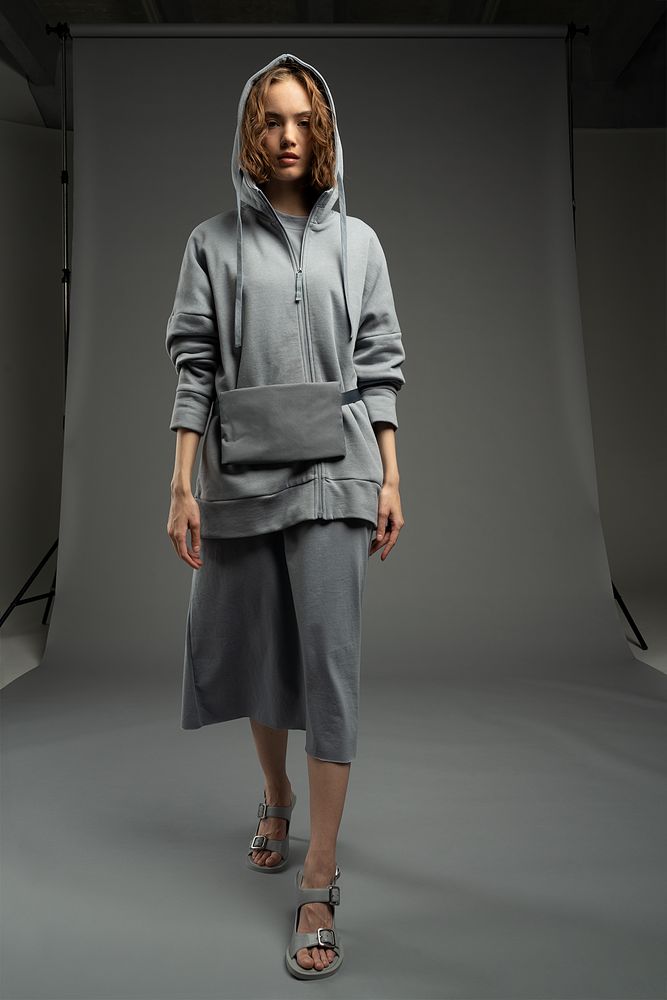 Поясная сумка W2, серая — изображение 3