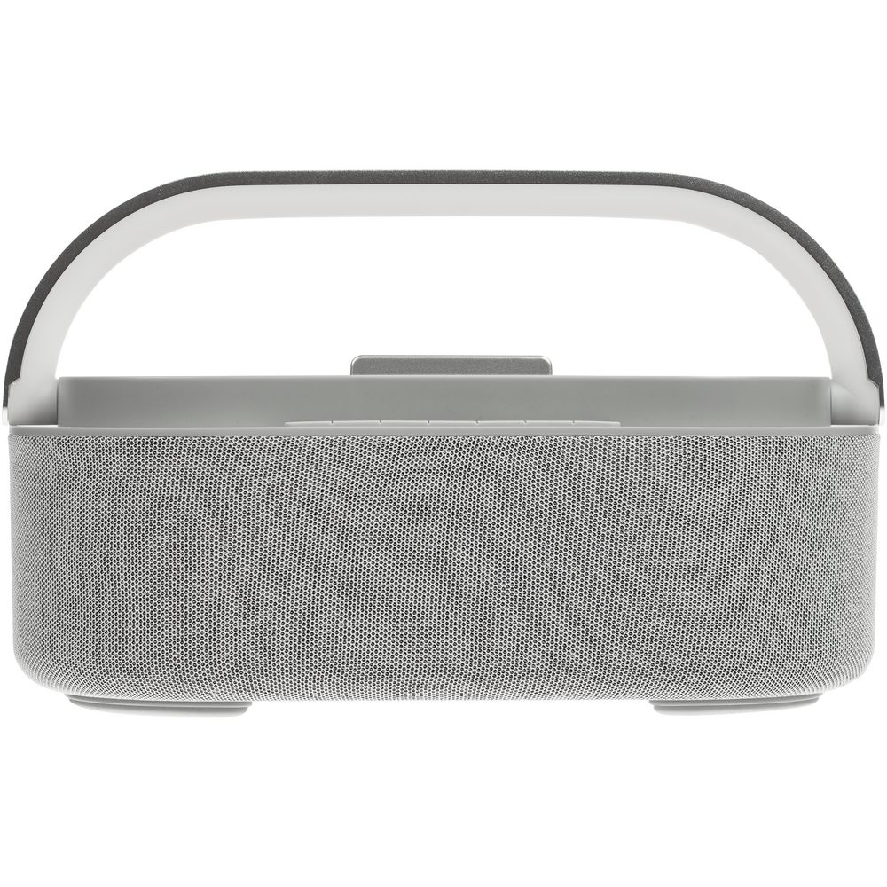 Колонка с часами и беспроводной зарядкой Veske, серая — изображение 4