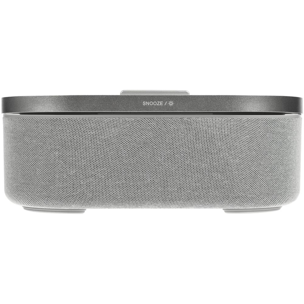 Колонка с часами и беспроводной зарядкой Veske, серая — изображение 5