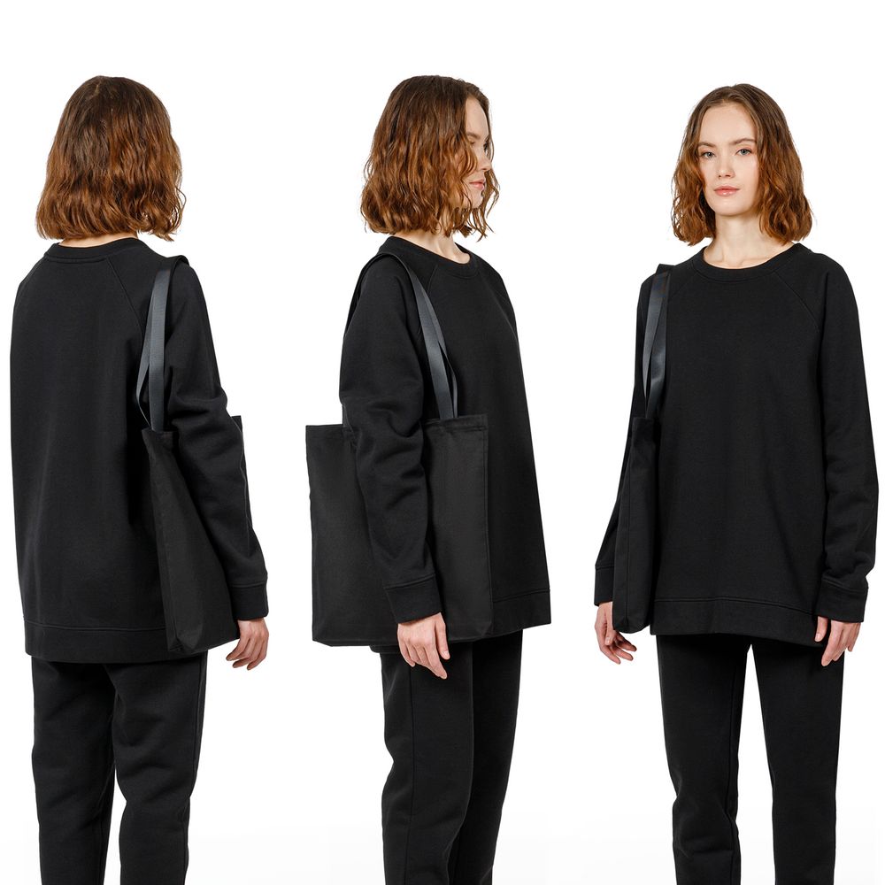 Шопер B4, черный с черными ручками — изображение 6