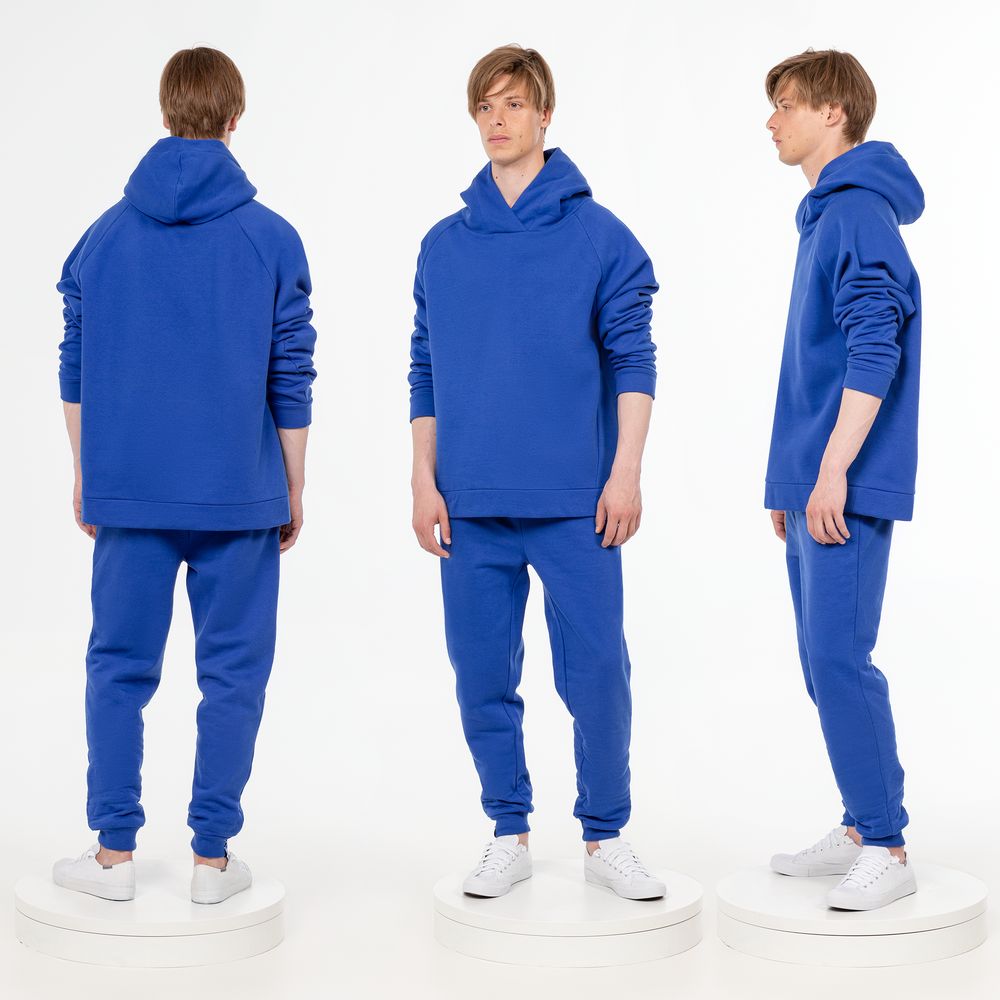 Худи унисекс H1, синее — изображение 6