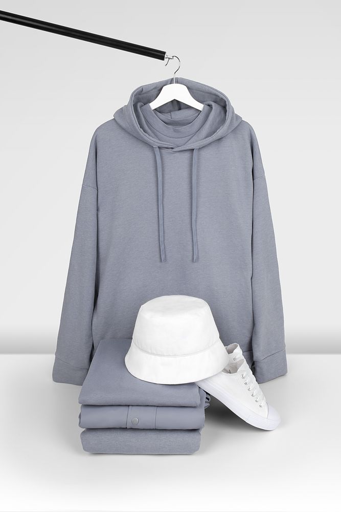 Худи унисекс H2, серое — изображение 15