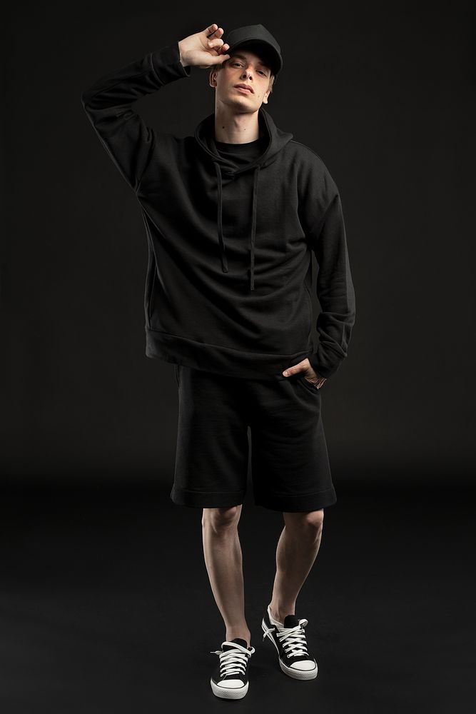 Худи унисекс H2, черное — изображение 3