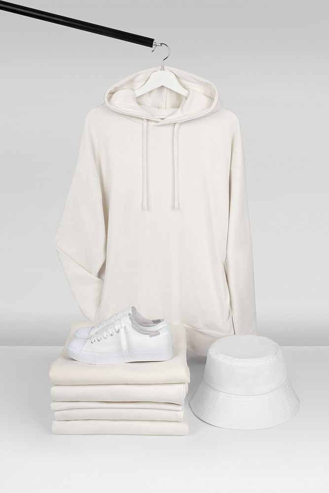 Худи унисекс H2, молочно-белое — изображение 16