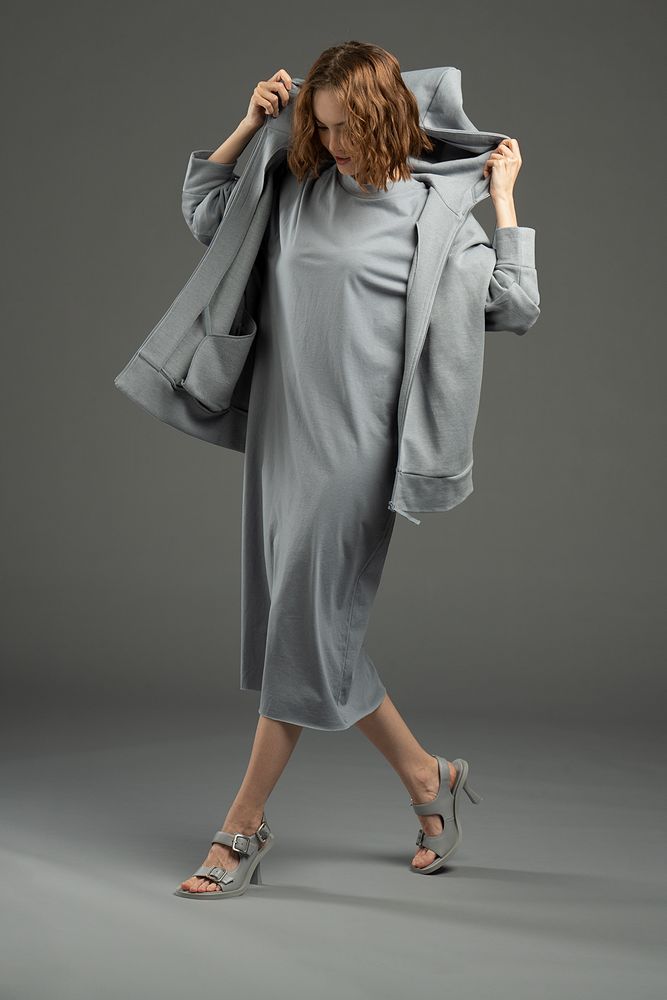 Толстовка унисекс H3, серая — изображение 3