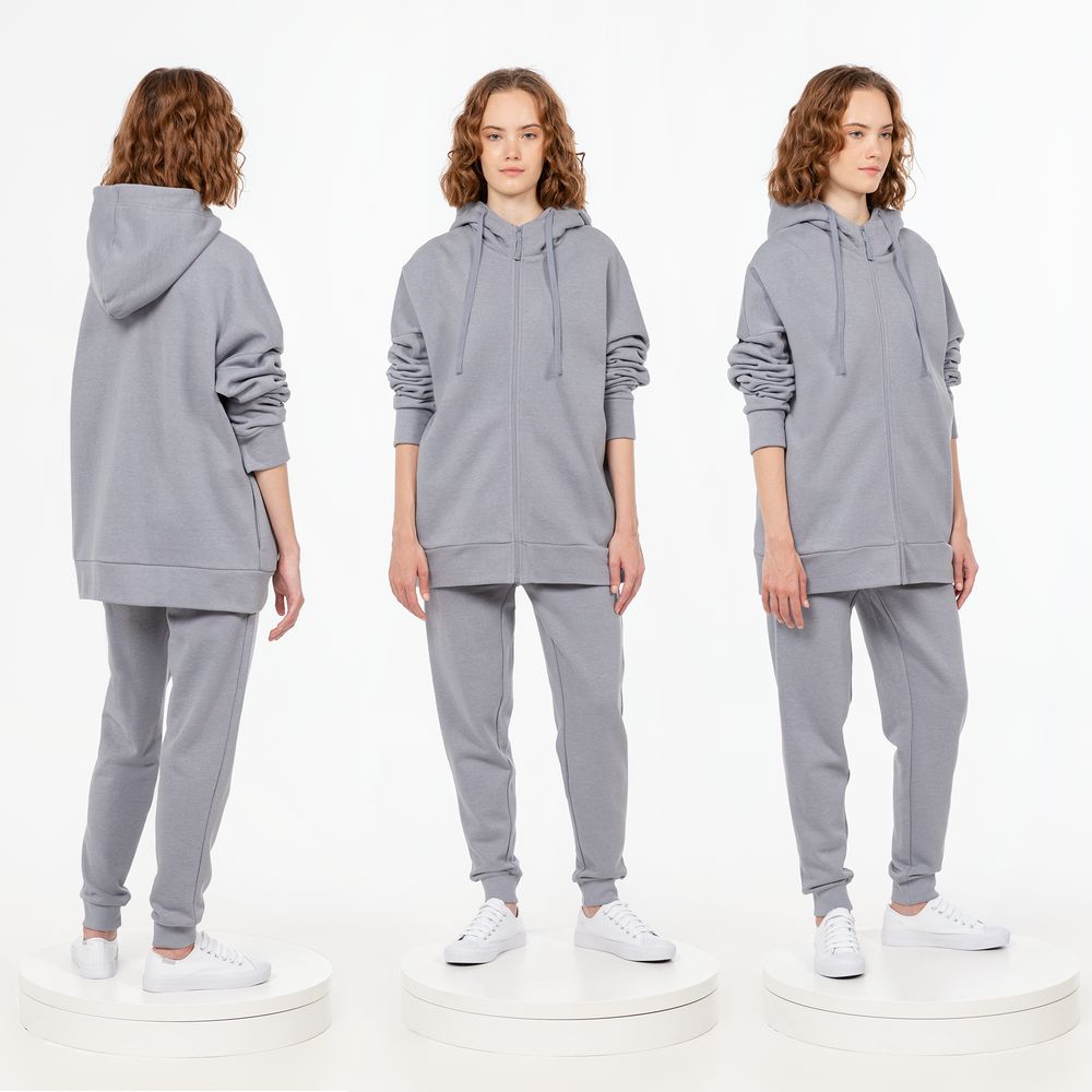 Толстовка унисекс H3, серая — изображение 4