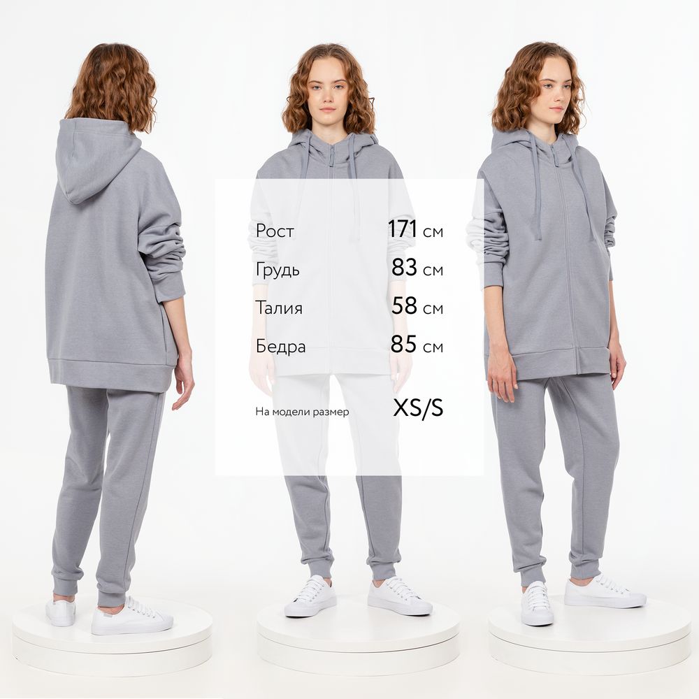 Толстовка унисекс H3, серая — изображение 5