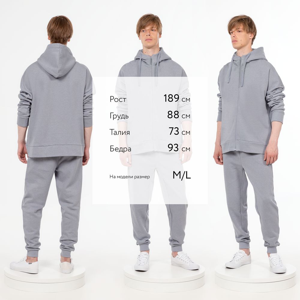 Толстовка унисекс H3, серая — изображение 7