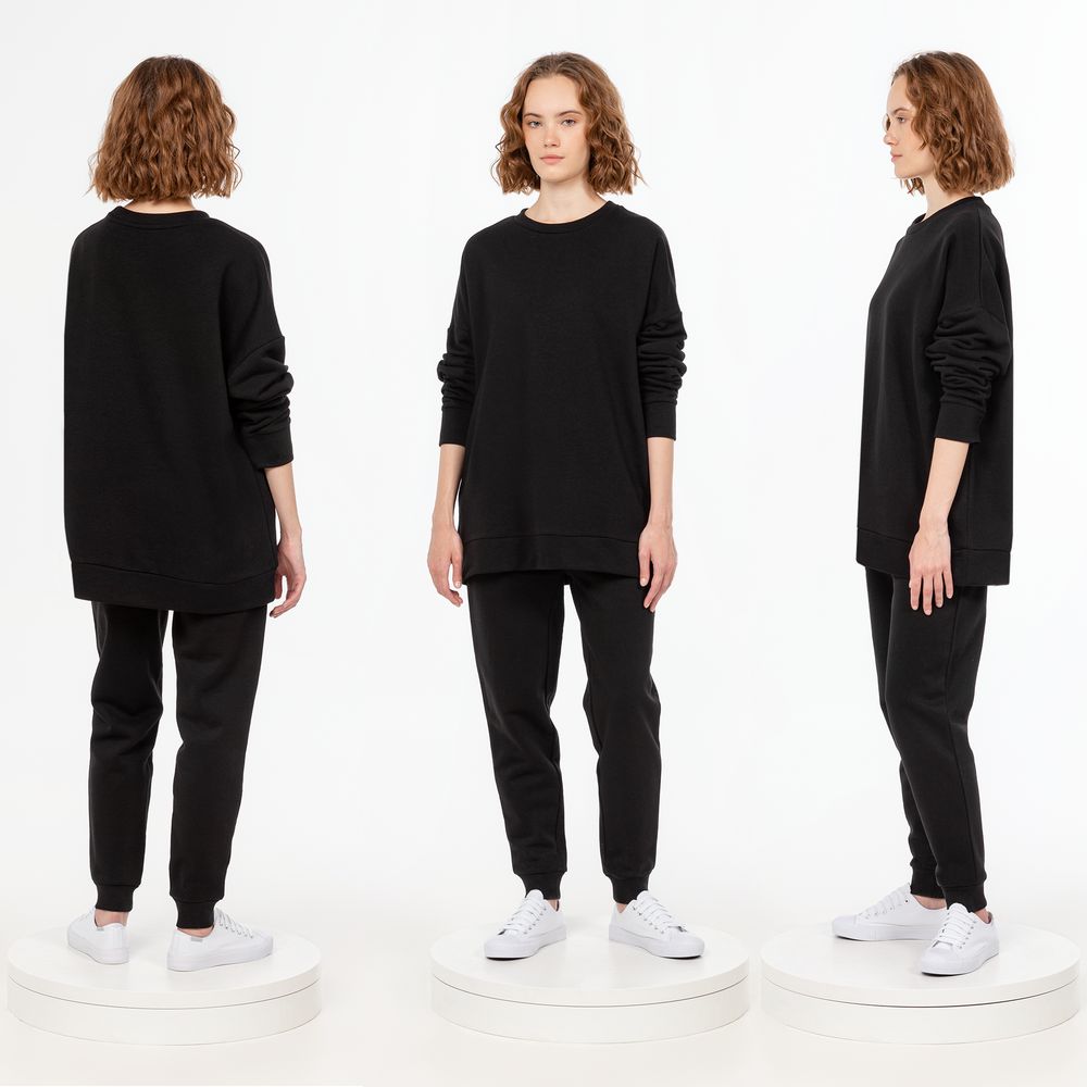 Свитшот унисекс S2, черный — изображение 6