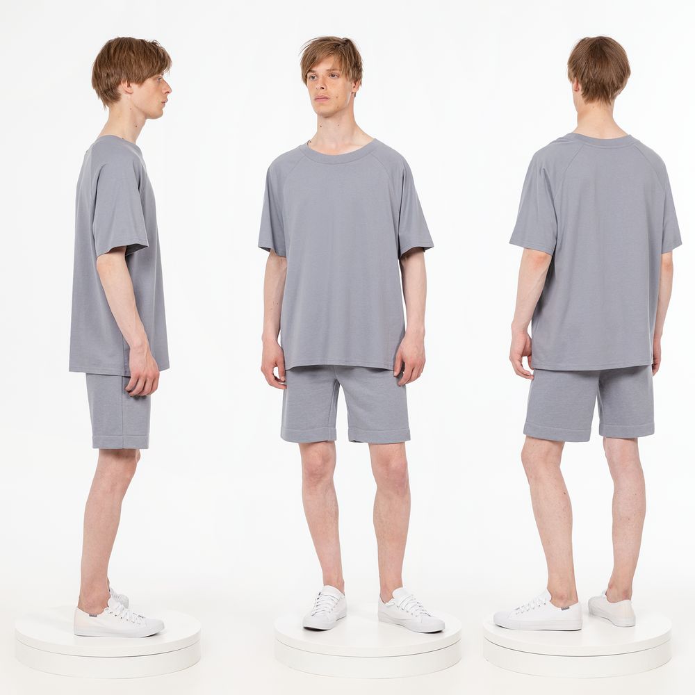 Футболка унисекс оверсайз T2, серая — изображение 7