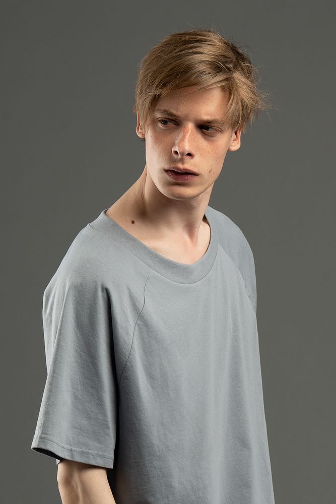 Футболка унисекс оверсайз T2, серая — изображение 3