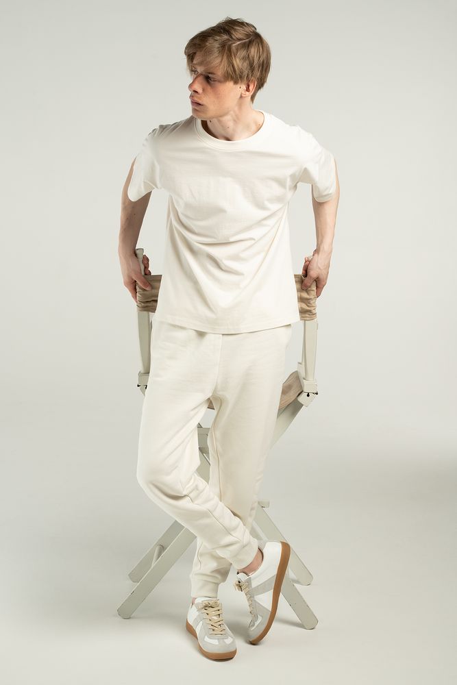 Футболка унисекс оверсайз T3, молочно-белая — изображение 3