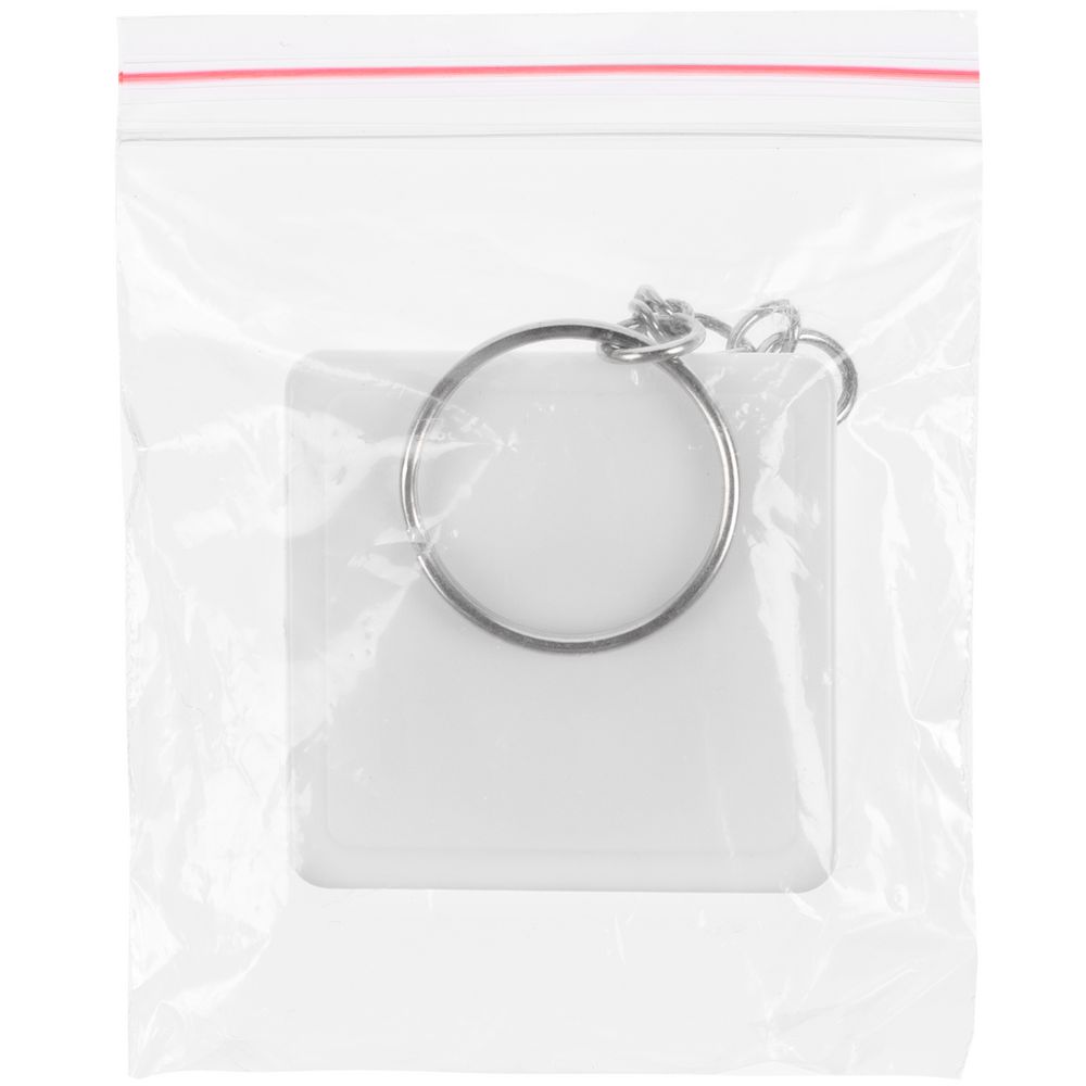 Брелок с рулеткой Square, ver.2, белый — изображение 5