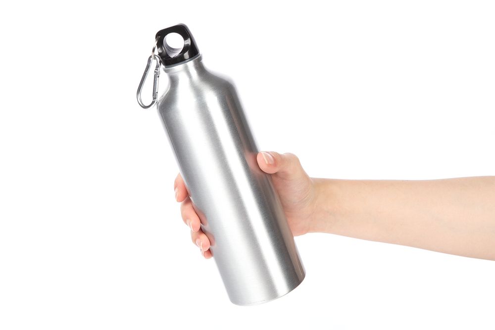 Бутылка для воды под сублимацию Alumni, серебристая — изображение 5