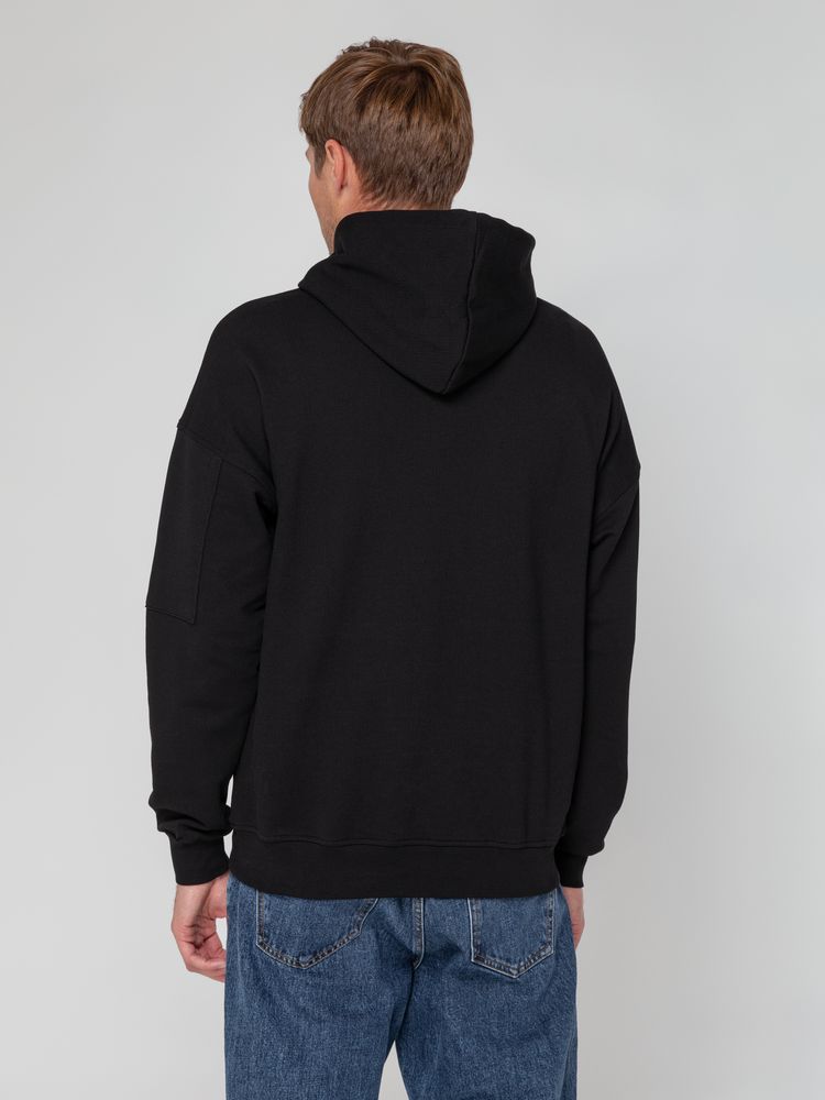 Худи унисекс Hand Some, черное — изображение 14