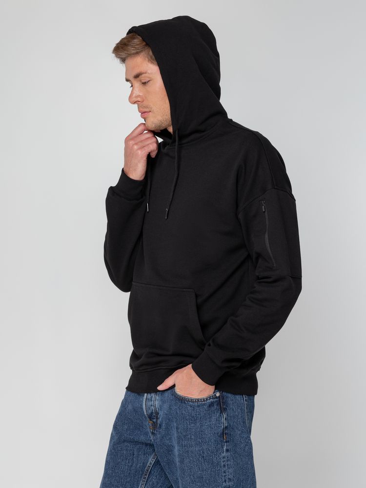 Худи унисекс Hand Some, черное — изображение 15