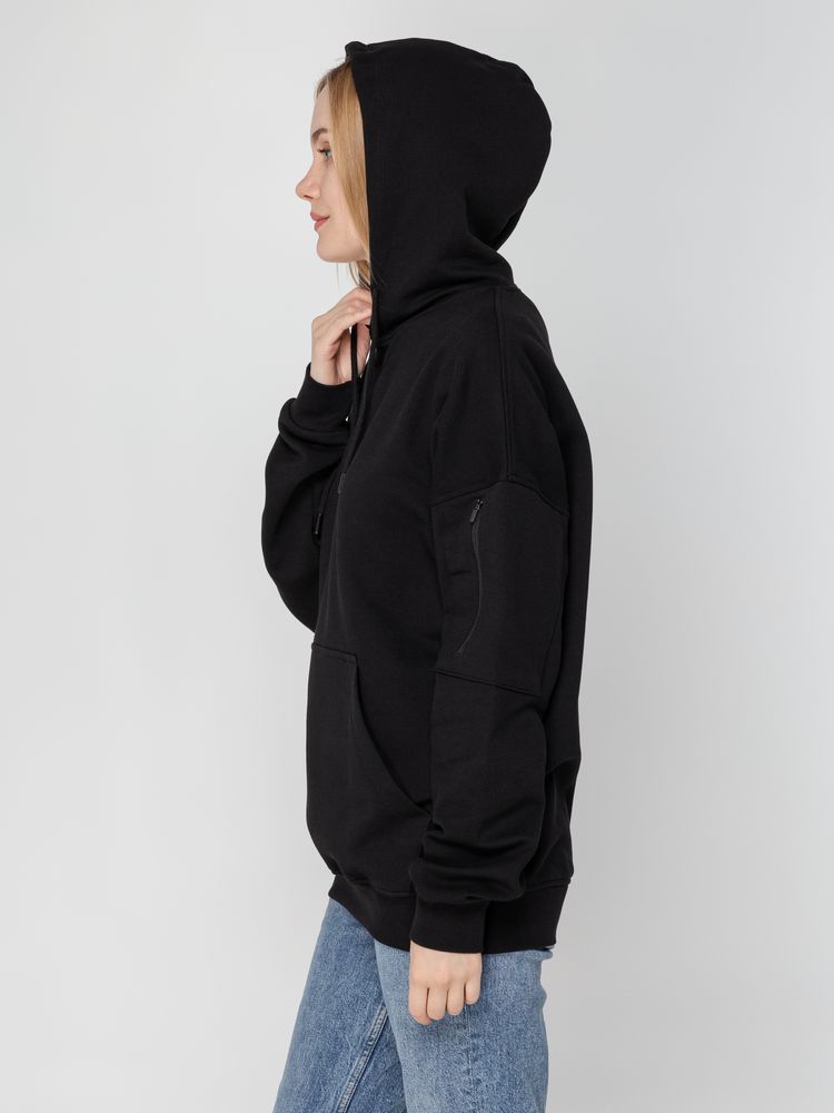 Худи унисекс Hand Some, черное — изображение 11