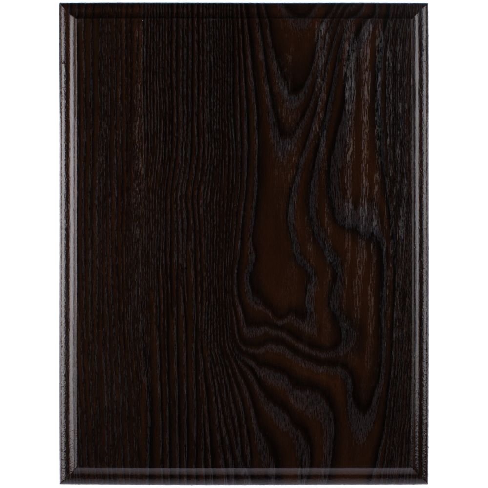 Плакетка Plaque, большая, венге с серебристой пластиной — изображение 3