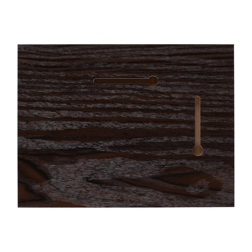 Плакетка Plaque, малая, венге с золотистой пластиной — изображение 4