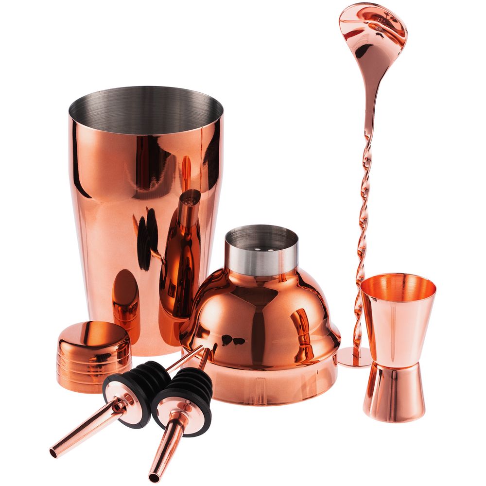 Набор для приготовления коктейлей Pourpour, медный — изображение 3