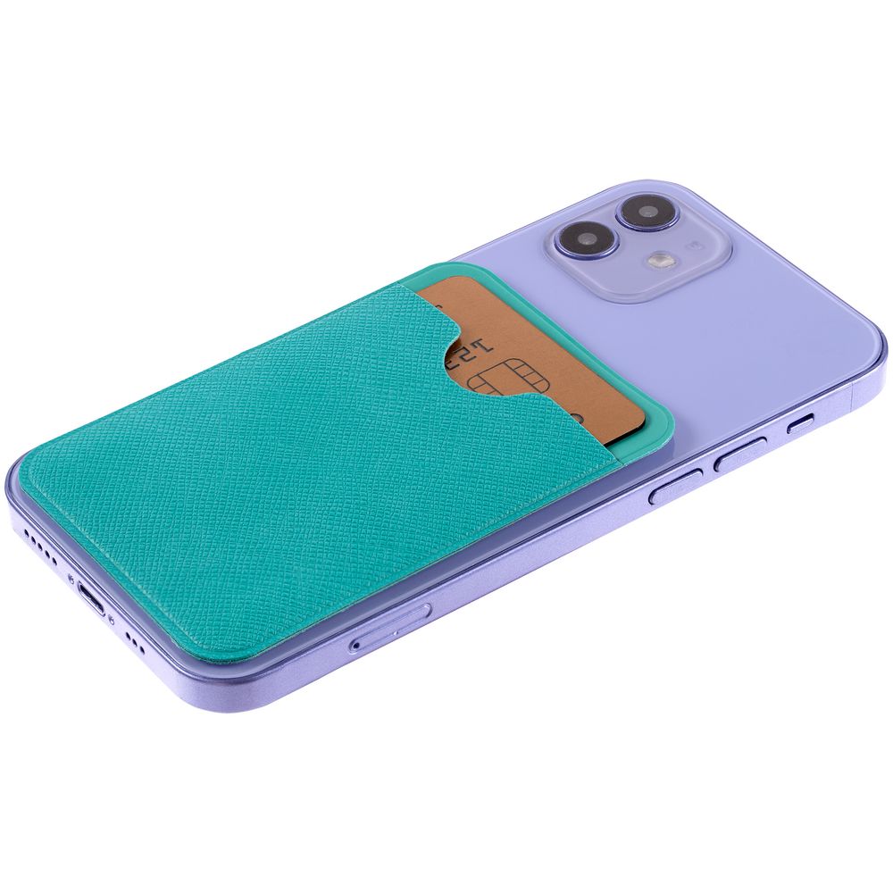 Чехол для карты на телефон Devon, бирюзовый — изображение 4