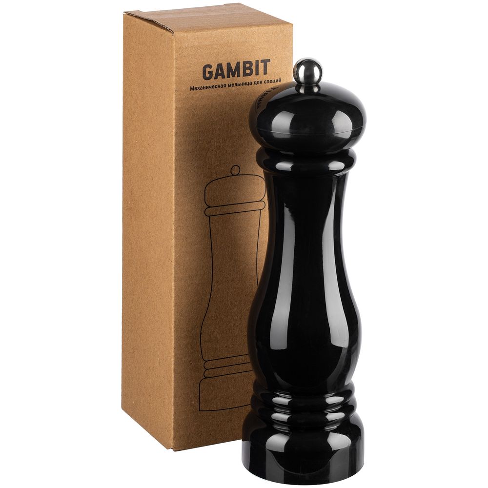 Механическая мельница для специй Gambit, черная — изображение 7