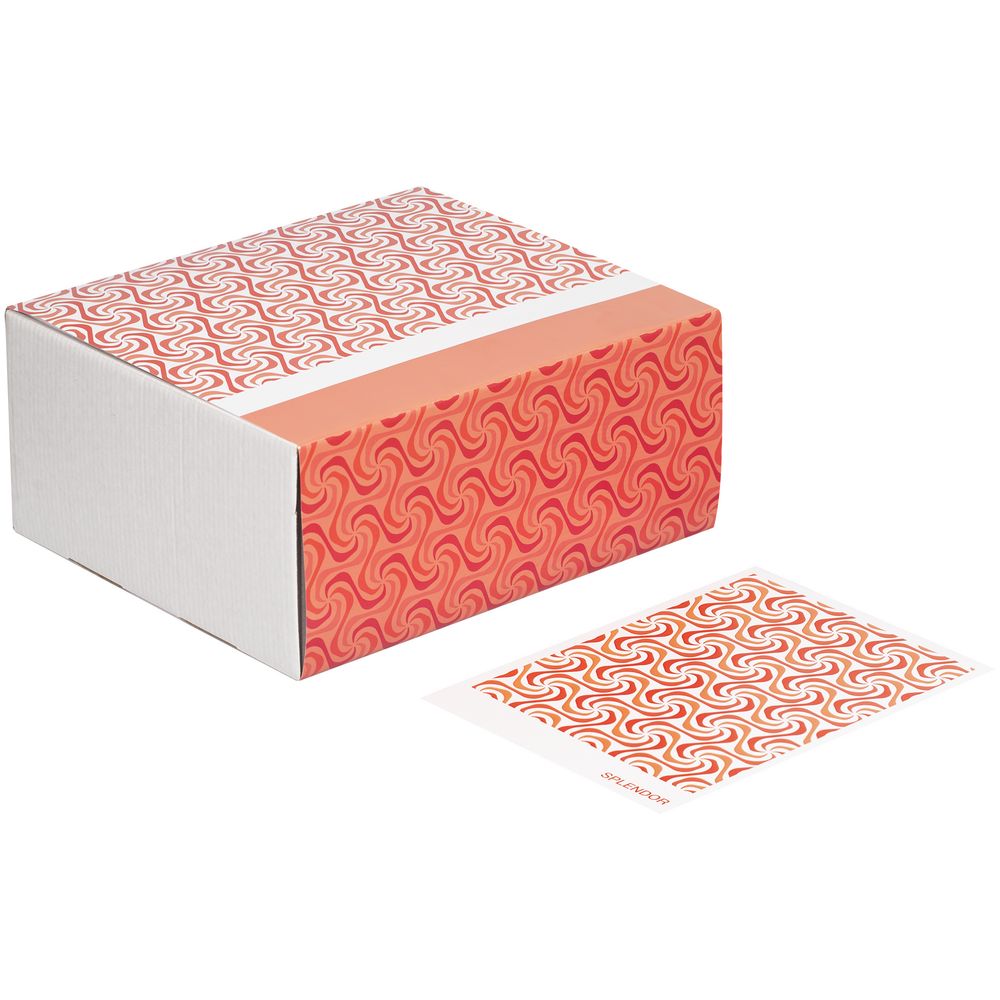 Набор для упаковки подарка Adorno, белый с красным — изображение 4