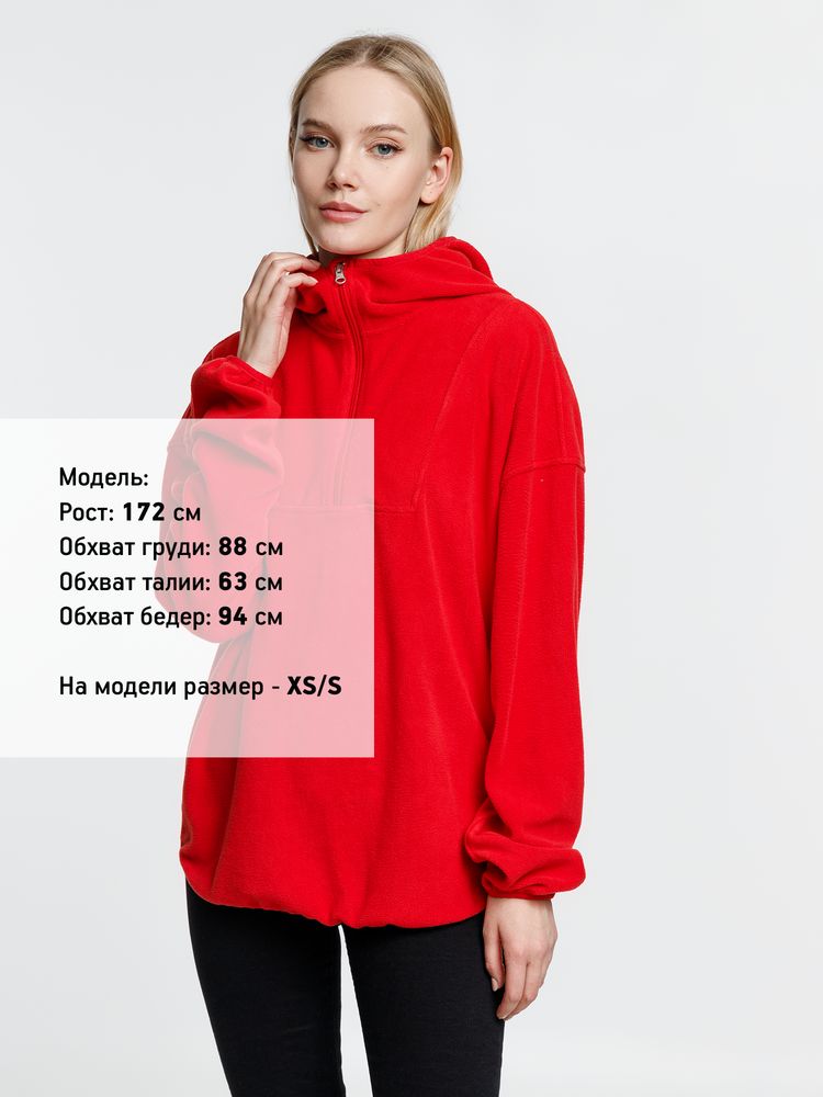 Анорак флисовый унисекс Fliska, красный — изображение 6