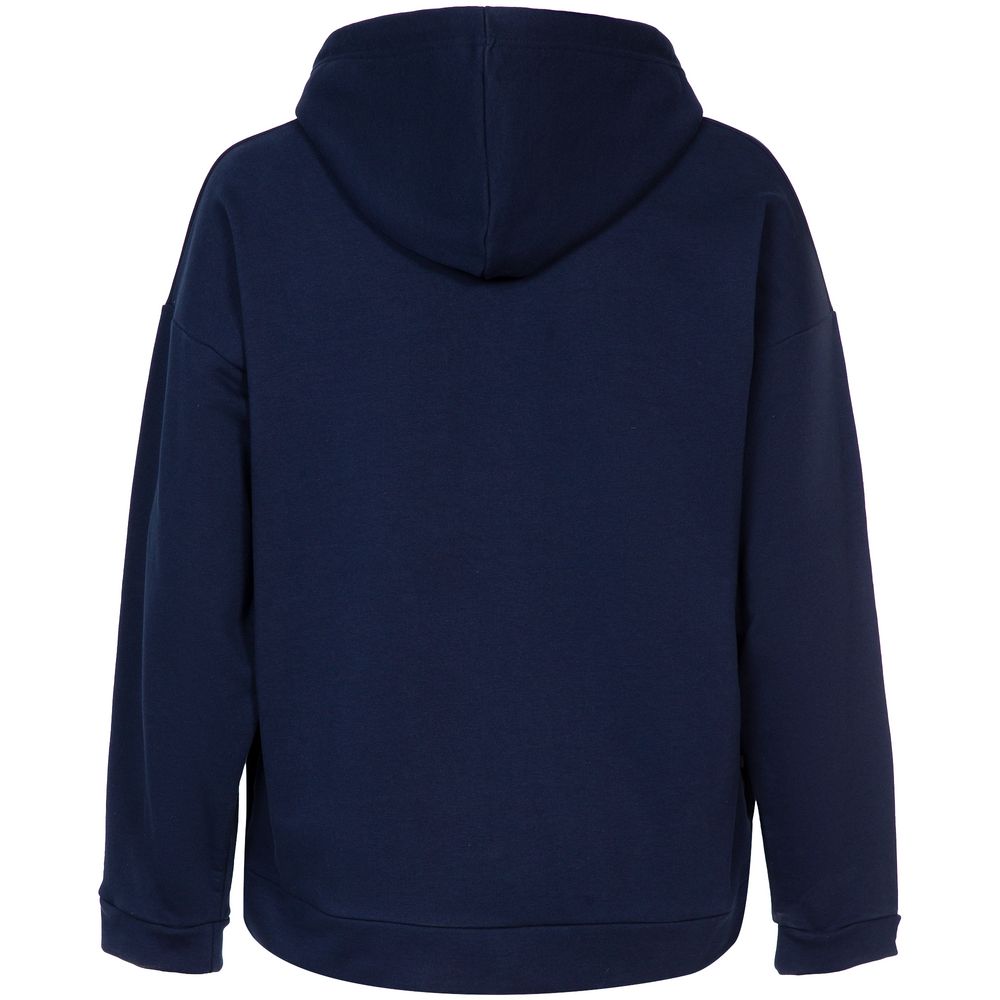 Худи унисекс оверсайз Seamark, темно-синее — изображение 4