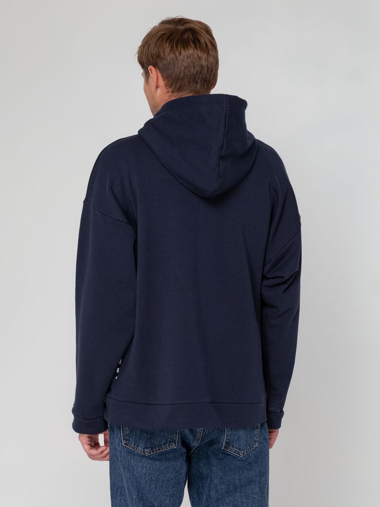 Худи унисекс оверсайз Seamark, темно-синее — изображение 12